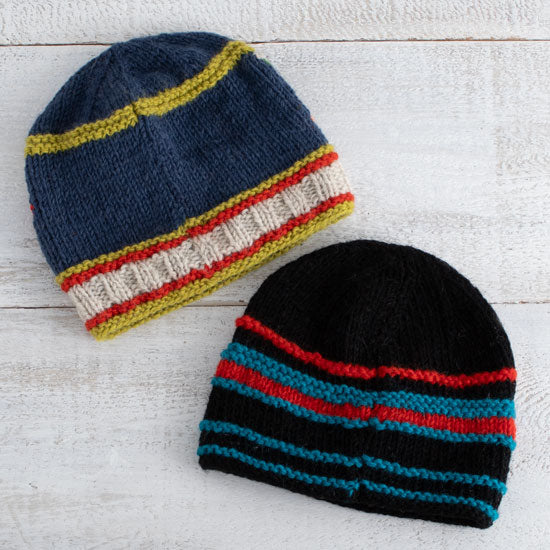 Ganz Knit Embroidered Colorful Wool Beanies