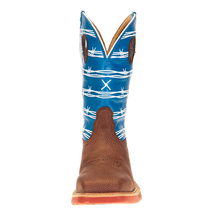 Twisted X Men's Burgandy 12in. Sky Blue Top Cell Stretch Soft Toe Work Boot