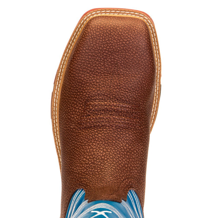 Twisted X Men's Burgandy 12in. Sky Blue Top Cell Stretch Soft Toe Work Boot
