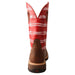 Twisted X Mens Distressed Saddle 12in Red Barbwire Soft Toe Work Boot