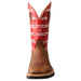 Twisted X Mens Distressed Saddle 12in Red Barbwire Soft Toe Work Boot