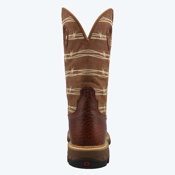 Twisted X Men's 12in. Brown Square Soft Toe Work Boot