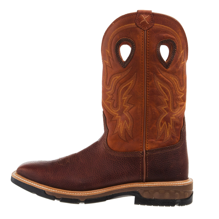 Twisted X Mens Ginger/Rust Soft Toe Western Work Boot