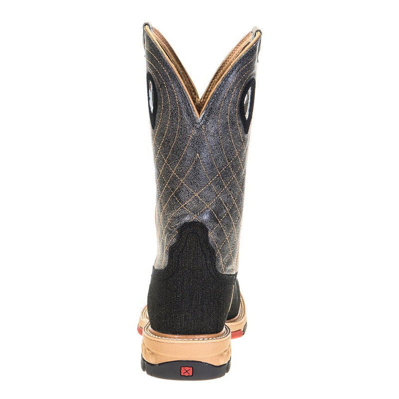 Twisted X Men's Rubberized Brown 12in. Grey CellStretch Alloy Toe Work Boots