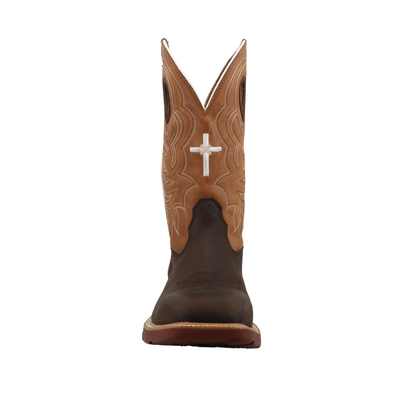Twisted X Men's Dark Brown Alloy Square Toe 12in Work Boot