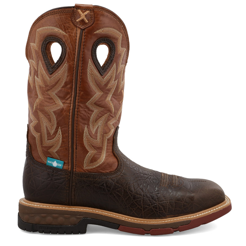 Twisted X Men's Smokey Chocolate 12in. Spice Top Alloy Toe Work Boot