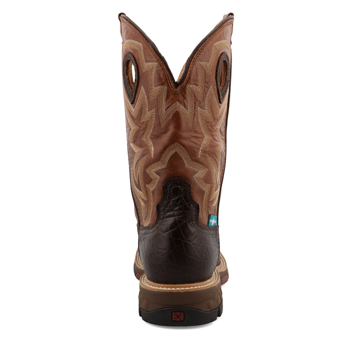 Twisted X Men's Smokey Chocolate 12in. Spice Top Alloy Toe Work Boot