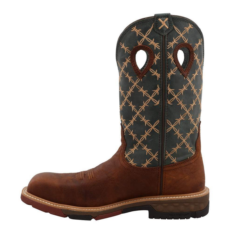 Twisted X Men`s Mocha 12in. Slate Top Nano Toe Work Boot