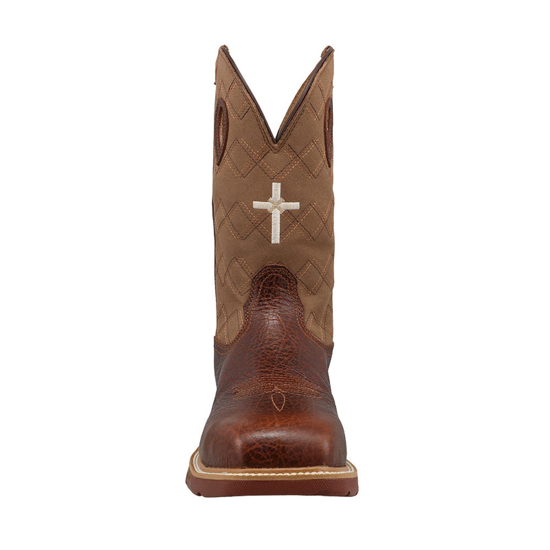 Twisted X Men's 12in WP Brown Nano Square Toe Work Boot