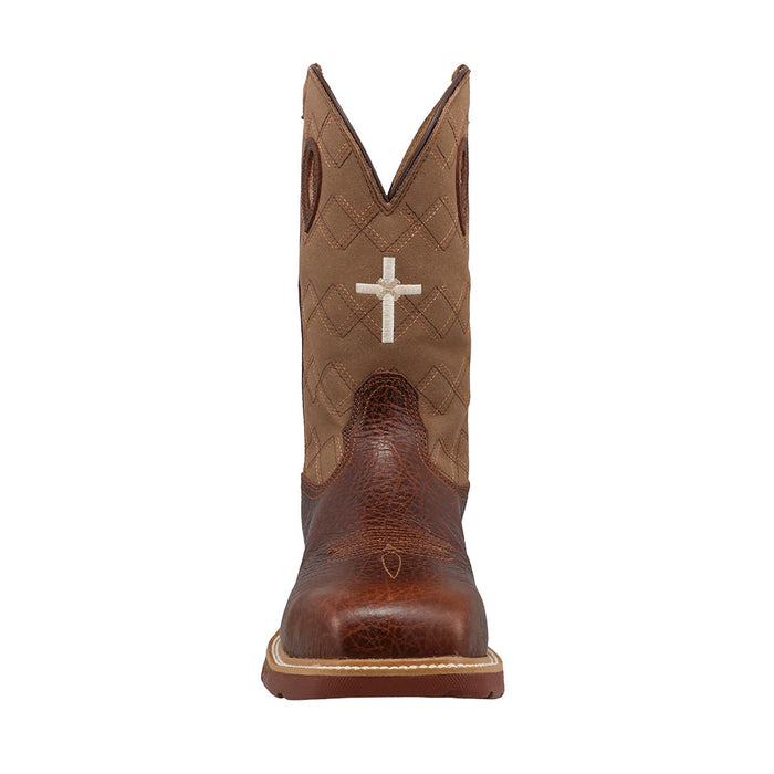 Twisted X Men's 12in WP Brown Nano Square Toe Work Boot