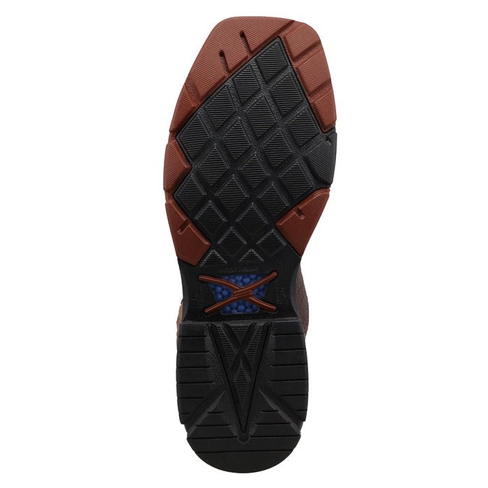 Twisted X Men's 12in WP Brown Nano Square Toe Work Boot
