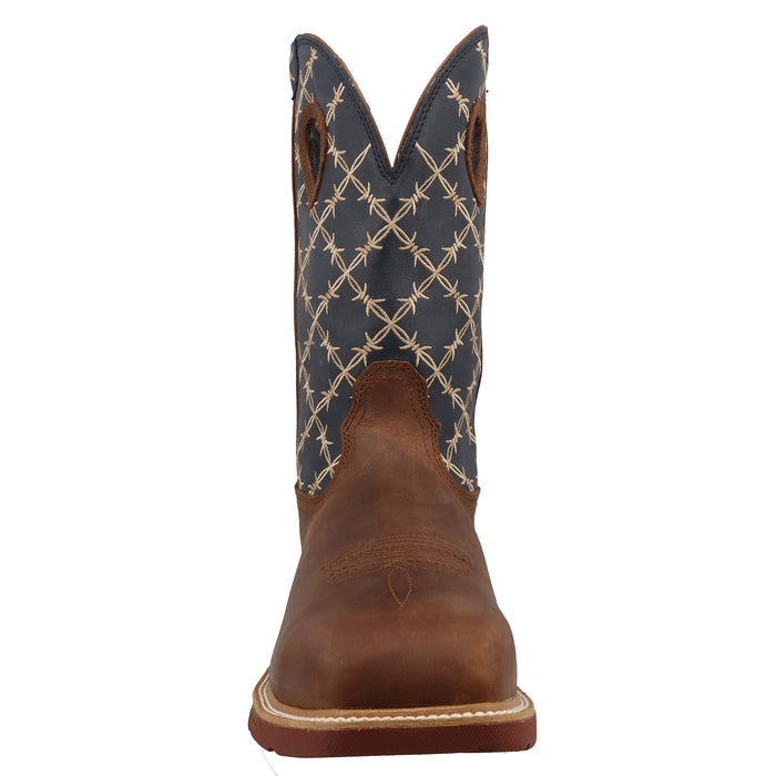 Twisted X Men`s Hazel & Navy 12 In Top Work Boot