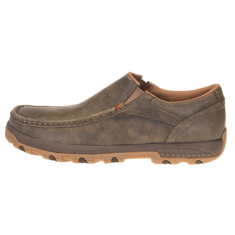 Twisted X Men's CellStretch Brown Bomber Casual Slip On Shoe