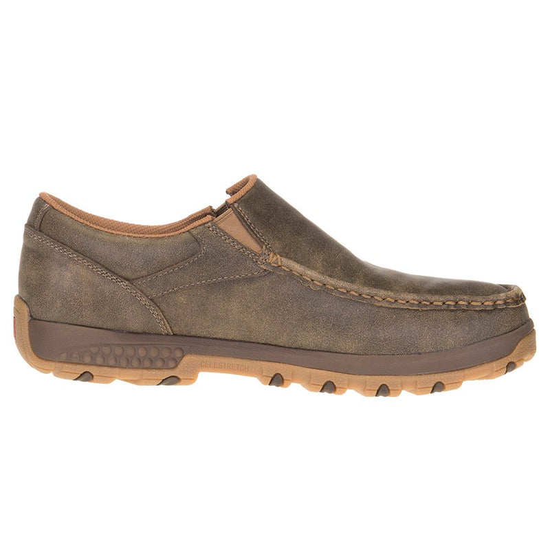 Twisted X Men's CellStretch Brown Bomber Casual Slip On Shoe