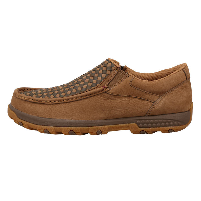 Twisted X Men's Slip On Driving Moc Camel and Desert Palm