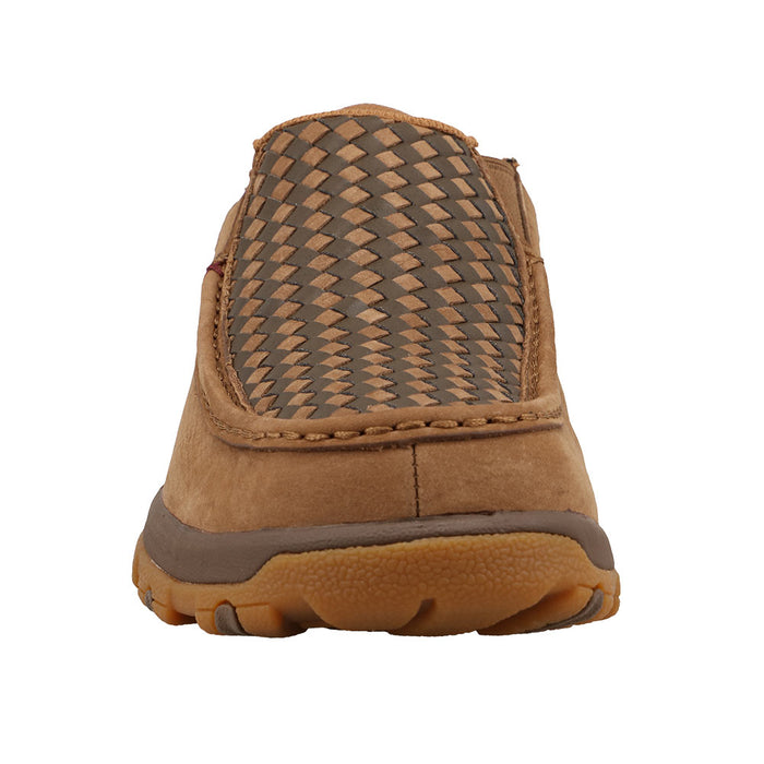 Twisted X Men's Slip On Driving Moc Camel and Desert Palm