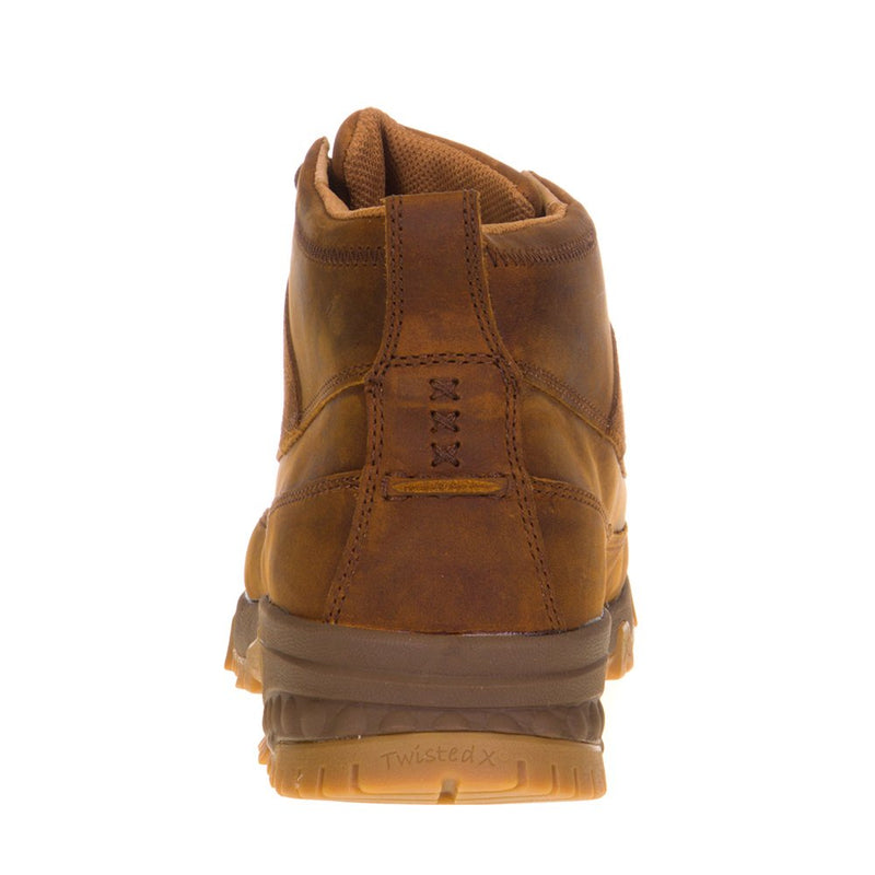 Twisted X Men's Oiled Saddle 4in. Comp Toe Lace Up Work Boot