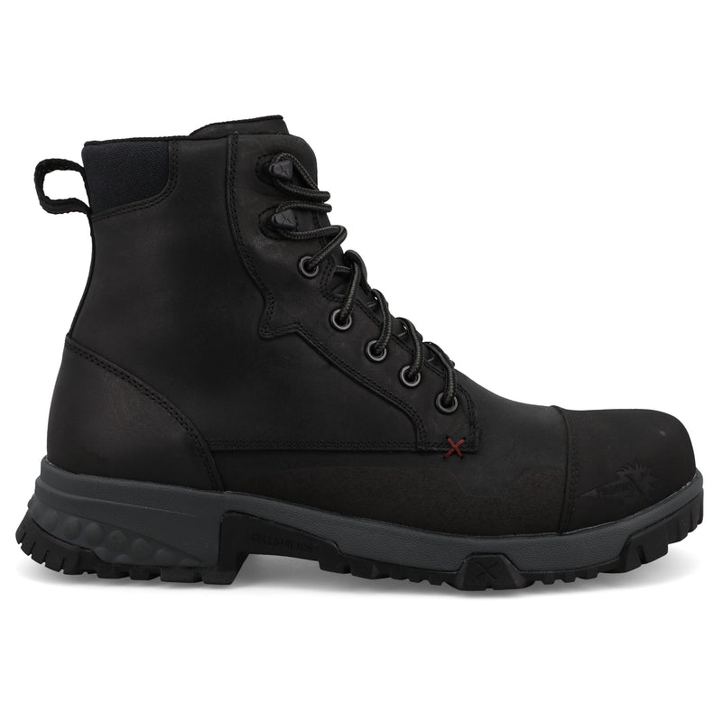 Twisted X Men`s Black 6In Nano Toe Lace Up Work Boot
