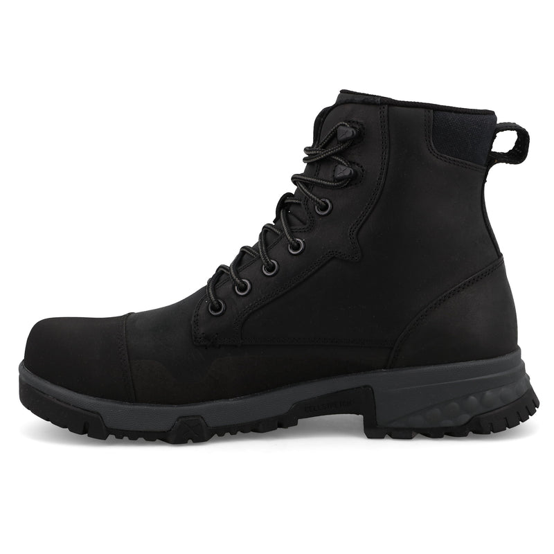 Twisted X Men`s Black 6In Nano Toe Lace Up Work Boot