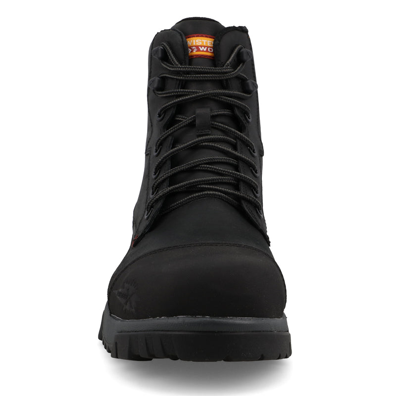 Twisted X Men`s Black 6In Nano Toe Lace Up Work Boot