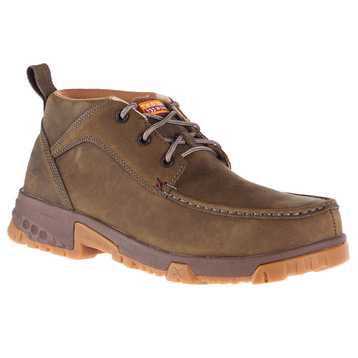 Twisted X Mens Shitake H2O Nano Toe Chukka Lace Up Work Shoe