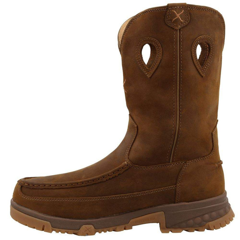 Twisted X Men's Distressed Saddle Nano Toe Pull On Work Boot