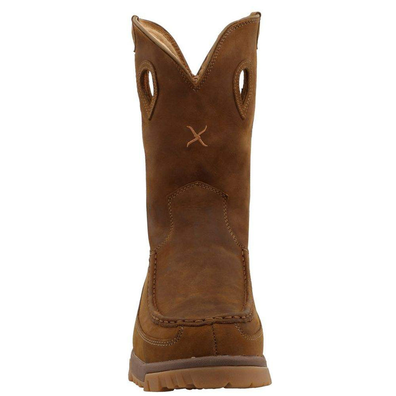 Twisted X Men's Distressed Saddle Nano Toe Pull On Work Boot