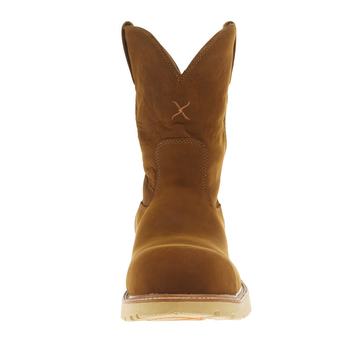 Twisted X Men`s 10In Brown H2O Nano Toe Pull On Round Toe Work Boot