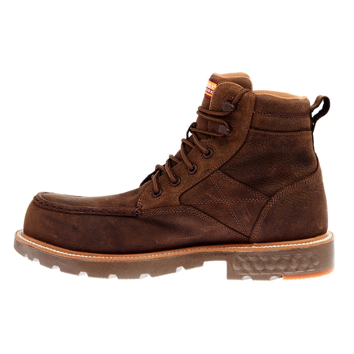 Twisted X Men's Lace Up Brown 6In Nano Round Toe H2O Work Boot