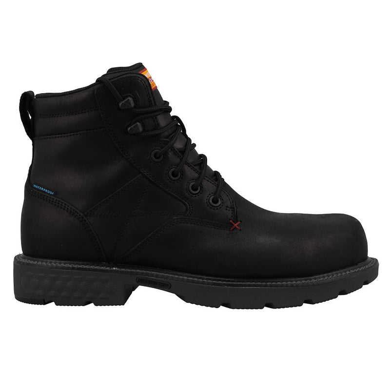 Twisted X Men's 6in Black Waterproof Nano Toe Work Boot