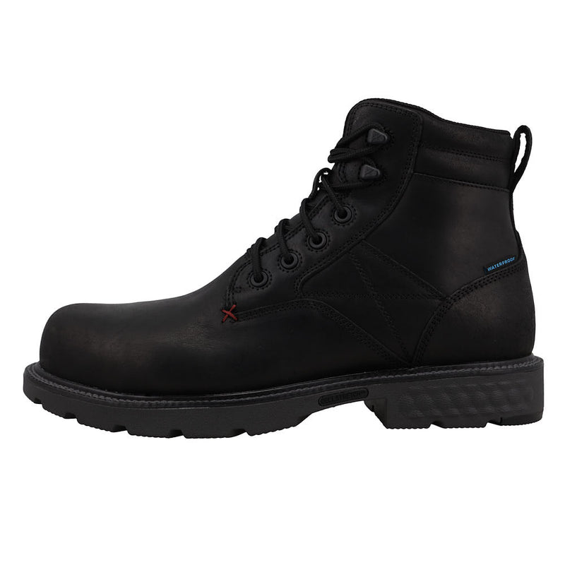 Twisted X Men's 6in Black Waterproof Nano Toe Work Boot