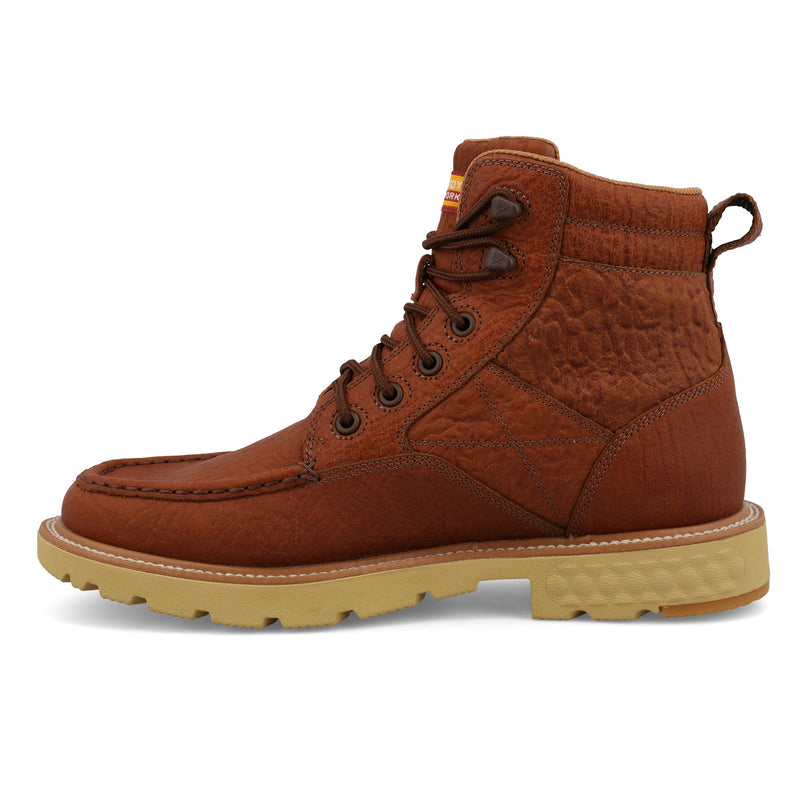 Twisted X Men`s Brown WP Vamp Soft Moc Toe 6In Top Work Boot