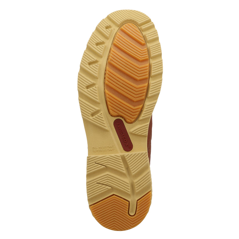 Twisted X Men`s Brown WP Vamp Soft Moc Toe 6In Top Work Boot