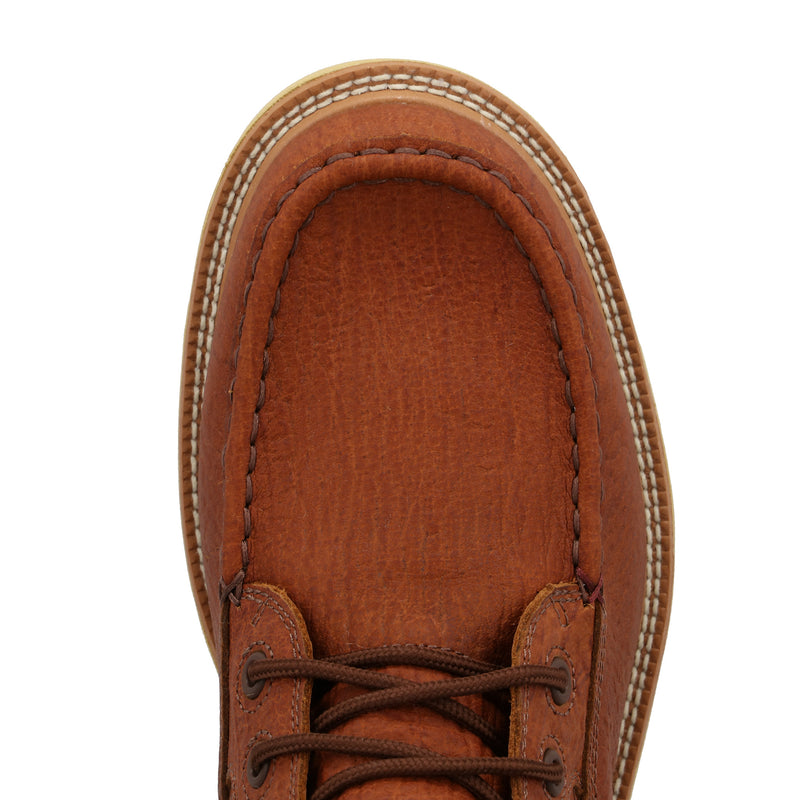 Twisted X Men`s Brown WP Vamp Soft Moc Toe 6In Top Work Boot
