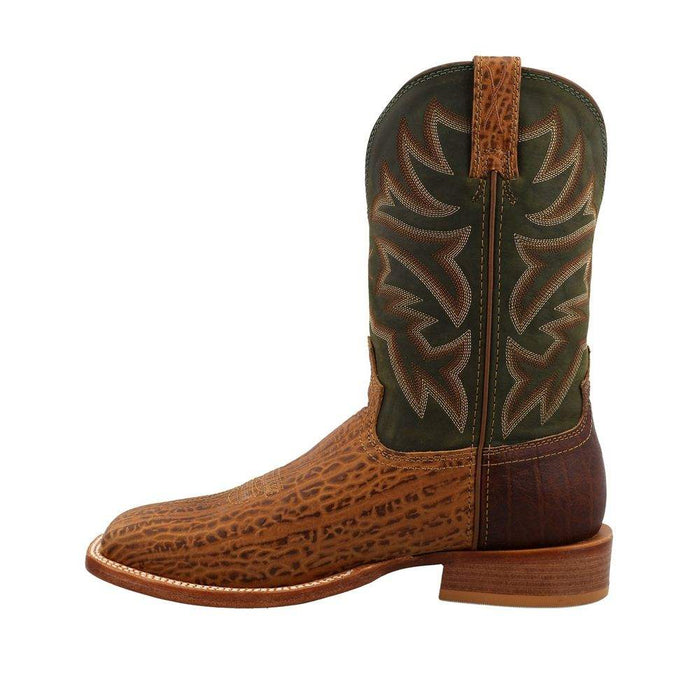 Twisted X Men's Tech3 Brown Vamp with 11in. Olive Shaft Cowboy Boot