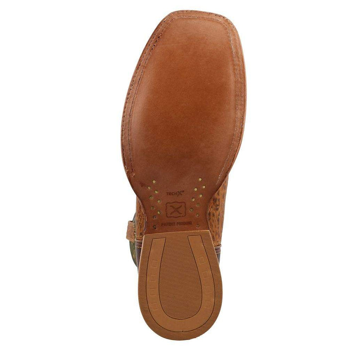 Twisted X Men's Tech3 Brown Vamp with 11in. Olive Shaft Cowboy Boot