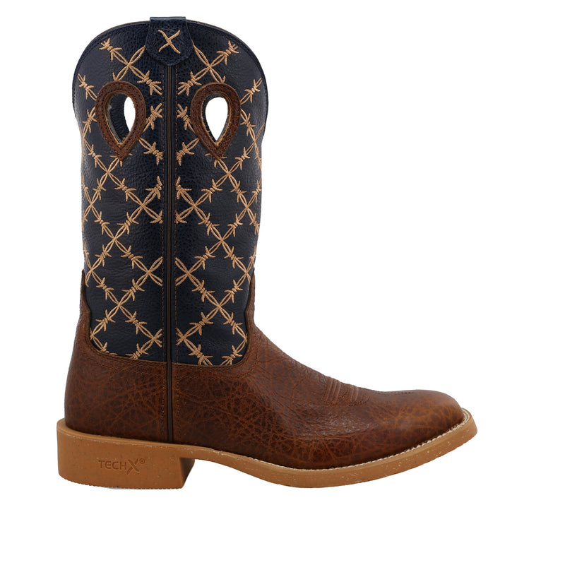 Twisted X Men's TechRustic Brown and Navy Boot