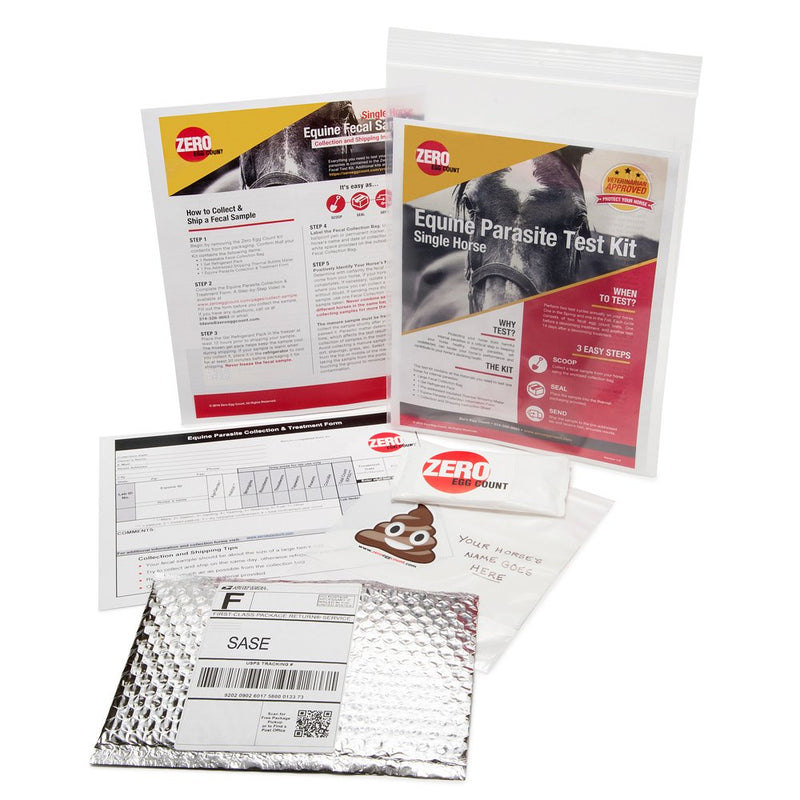 Zero Egg Count Single Horse Parasite Test Kit