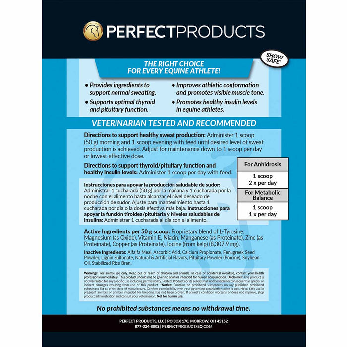 Perfect Products MetaSweat Pellets 10lb