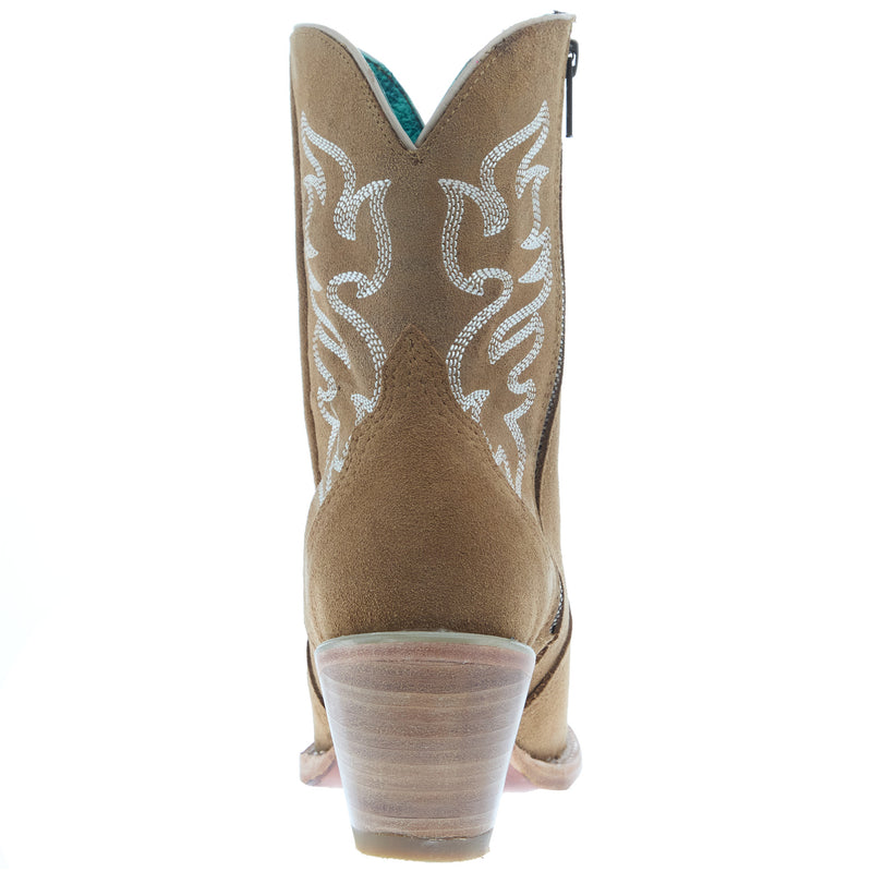 Corral Women`s Camel Embroidered Zipper Ankle Boot