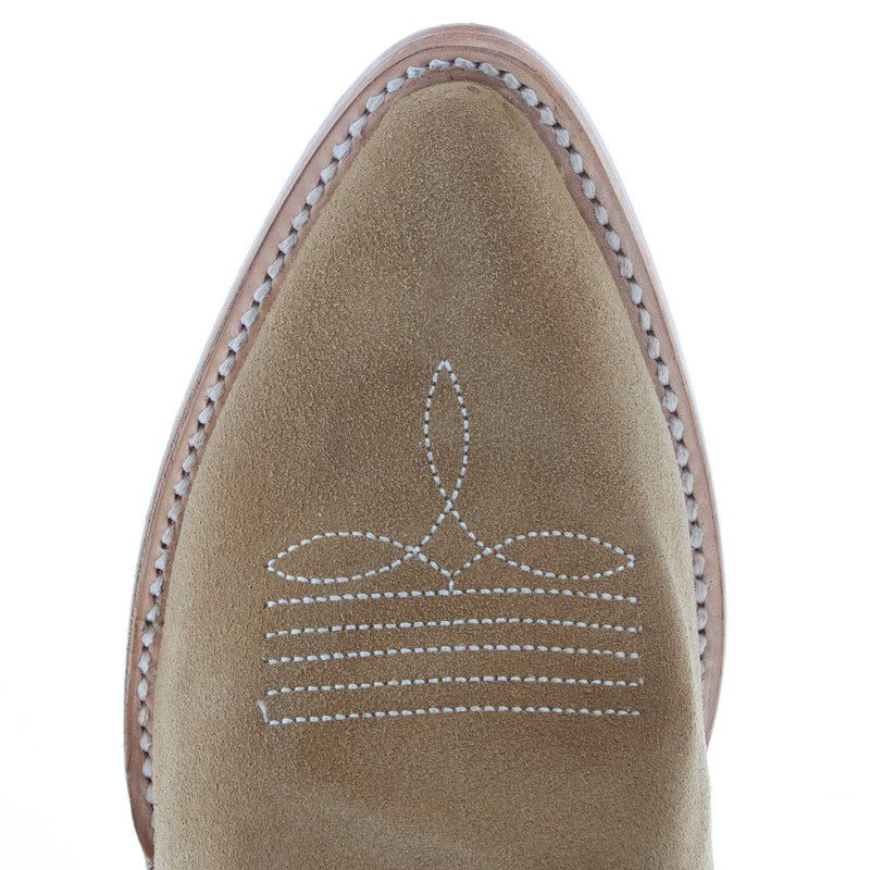 Corral Women`s Camel Embroidered Zipper Ankle Boot