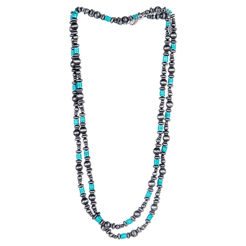 West And Company J Faux Navajo Pearl Beaded Necklace