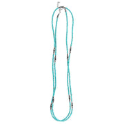 West And Company Dainty Turquoise Bead Necklace with Faux Navajo Pearls