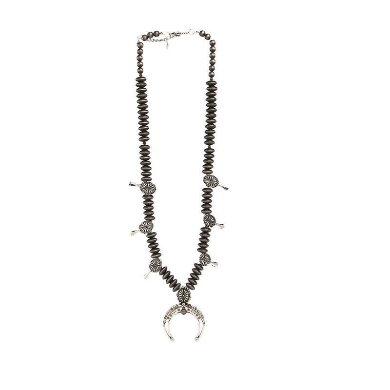 West And Company Faux Pearl Squash Blossom Necklace