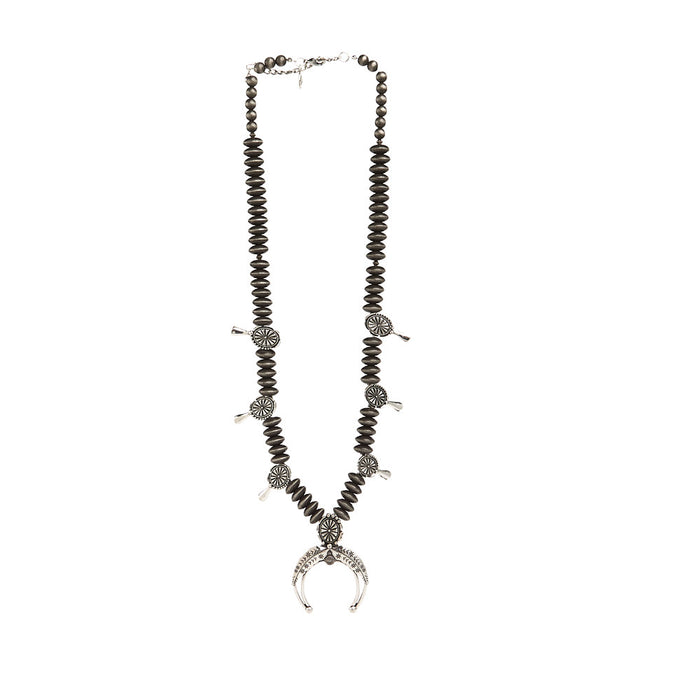 West And Company Faux Pearl Squash Blossom Necklace