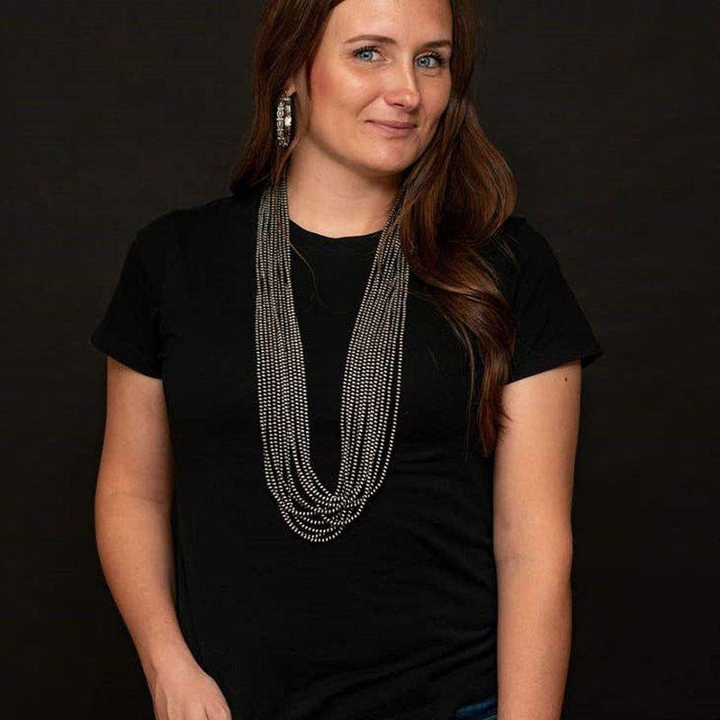 West And Company 6 Str Faux Navajo Pearl Necklace