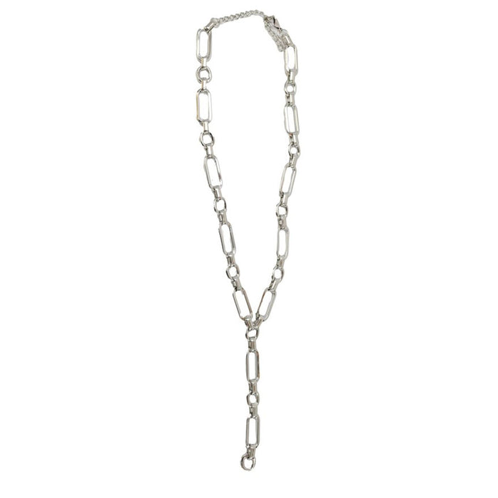 West And Company Silver Chunky Chain Y Necklace
