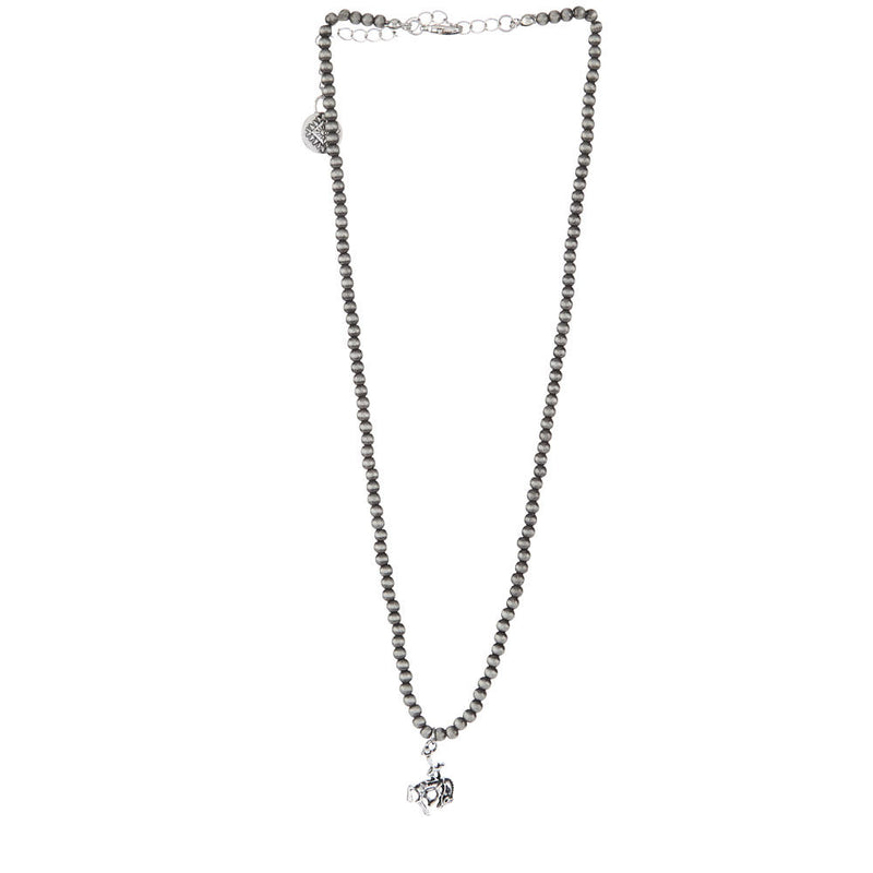 West And Company Silver Bucking Horse Charm Necklace