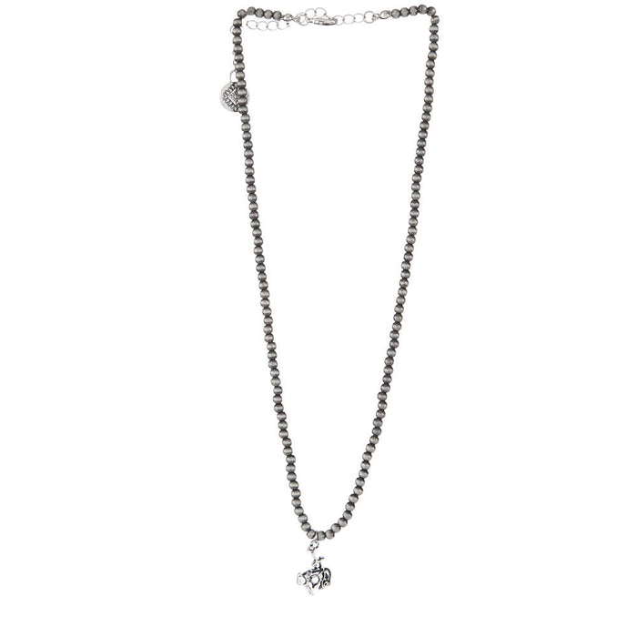 West And Company Silver Bucking Horse Charm Necklace