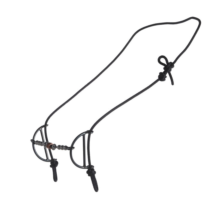 Dutton Bits Snaffle with Solid Bead Mouth Piece Sliding Gag Headstall